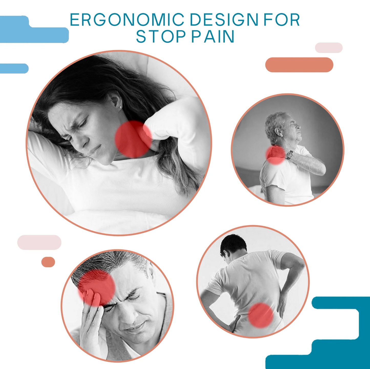 FlutterShape Cervical Memory Foam Pillow⎯ (1PC) Ergonomic Contour Design with Orthopaedic Firm Support