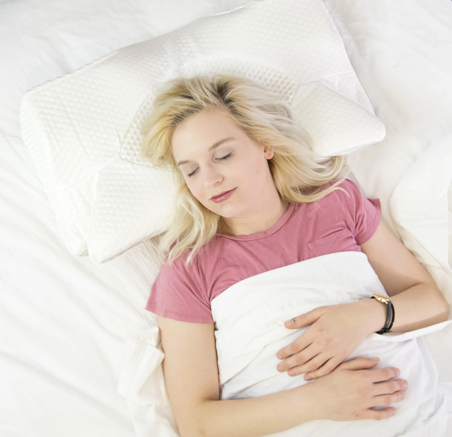 FlutterShape Cervical Memory Foam Pillow⎯ (1PC) Ergonomic Contour Design with Orthopaedic Firm Support