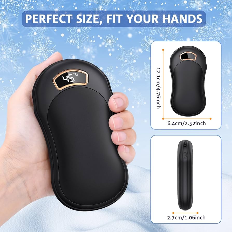 2-In-1 Rechargeable Hand Warmer & Power Bank – Stay Warm & Charged